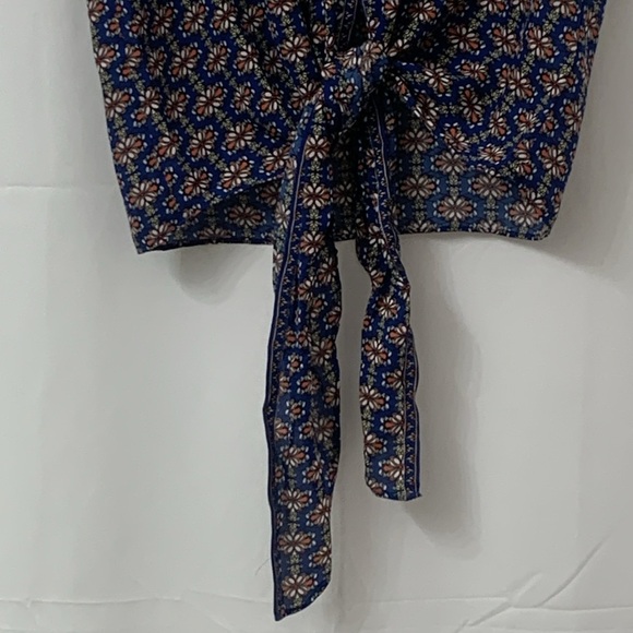 Women’s Max Studio Flutter Sleeve Waist Tie Blouse Size Small NEW WITH TAGS - Picture 4 of 9